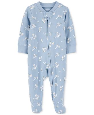 Carter's 2pc Baby Neutral 2-Way Zip-Up Footie Coverall Set main image 1
