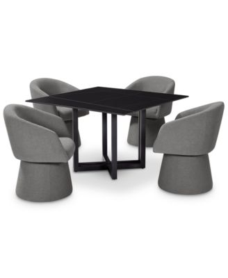 5 Pc. Dining Set (Emila Square Table & 4 Korder Chairs), Created for Macy's