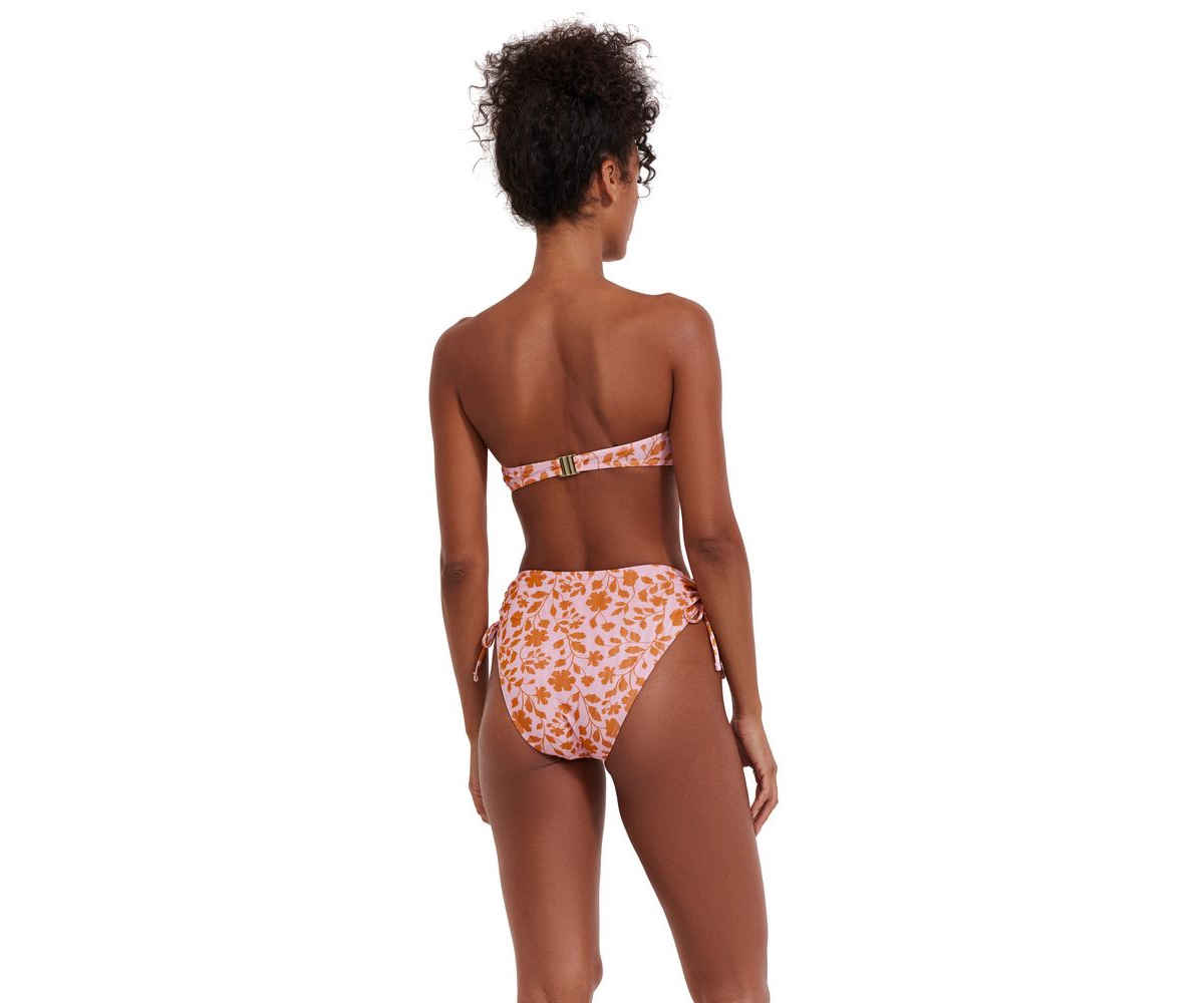 Women's Lolita Bandeau Bikini Top - Pink orange