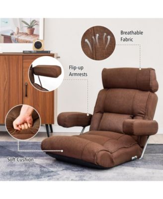 Adjustable Folding Sofa Chair with 6 Position Stepless Back