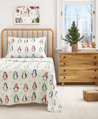 Ultra-Soft Turkish Cotton Flannel Christmas Print Sheet Set