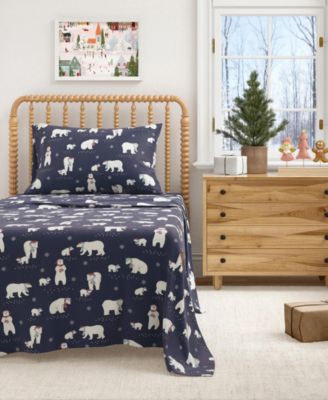 Ultra-Soft Turkish Cotton Flannel Christmas Print Sheet Set