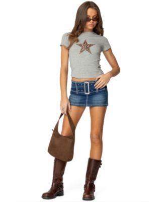 Women's Narla Leopard Star T Shirt