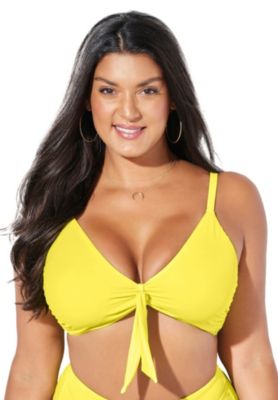 Women's Mentor Tie Front Bikini Top