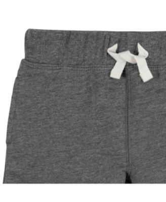 Baby Boys 3-Pack Pull-On Knit Shorts, Gray & Black, 18 Months