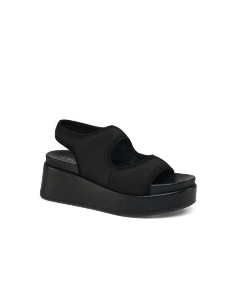 Женские сандалии JSlides Blair Sandal, цвет: Чёрный кожаный