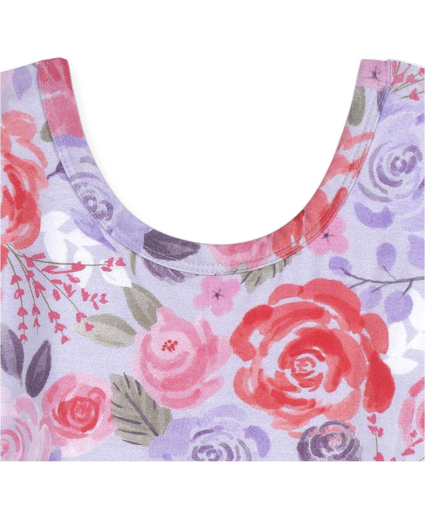 Платье Gerber Short Sleeve Twirl Dress - Lilac Garden - 3T для девочек-малышей, цвет: Сиреневый — фото 2