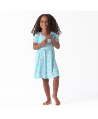 Baby Girls Spotted Leopard Short Sleeve Twirl Dress