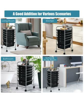 6 Drawers Rolling Storage Cart Organizer