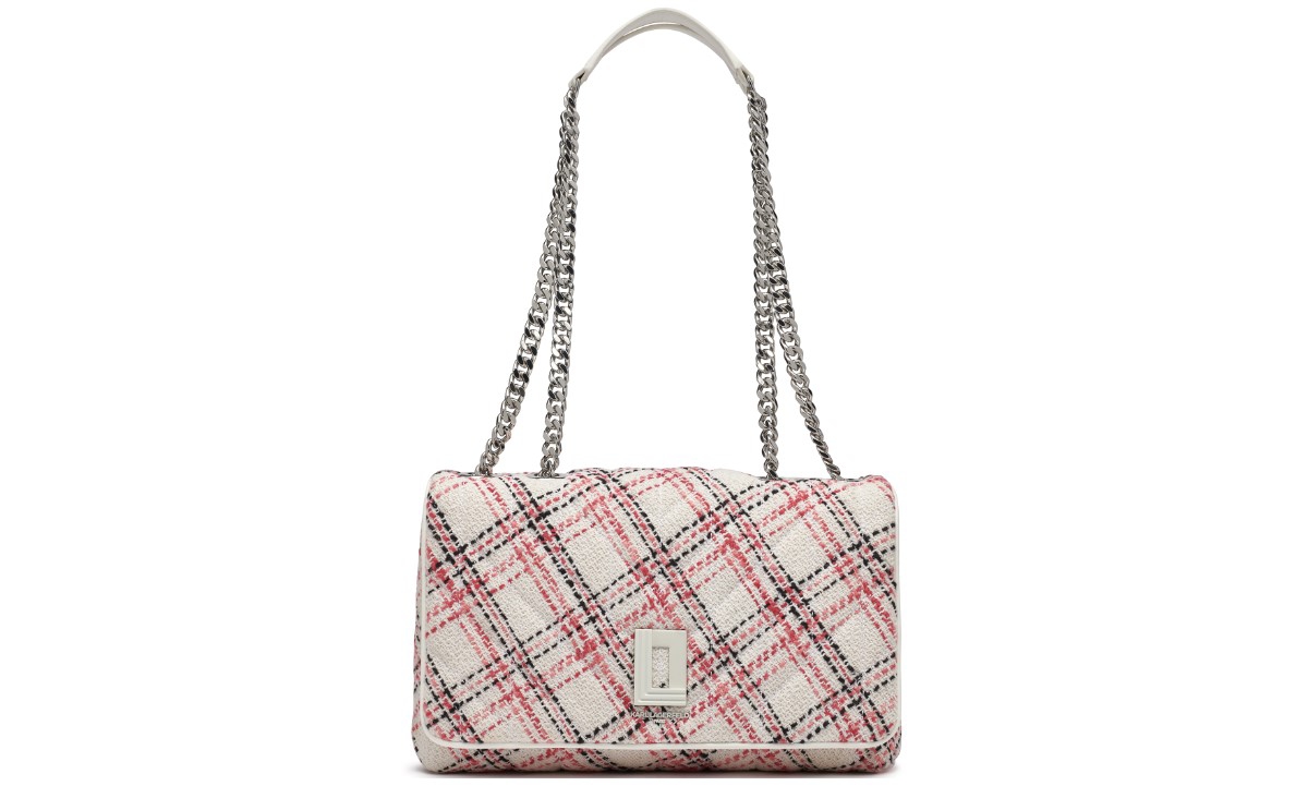Lafayette Medium Leather Shoulder Bag - Light Pink Multi