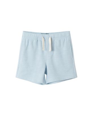 Toddler Boys Toddler/Child Lt Blue Textured Polo and Shorts Set