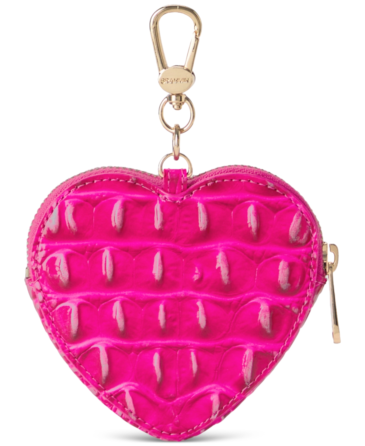 Shop Brahmin Heart Rose Water Melbourne Leather Pouch In Affection
