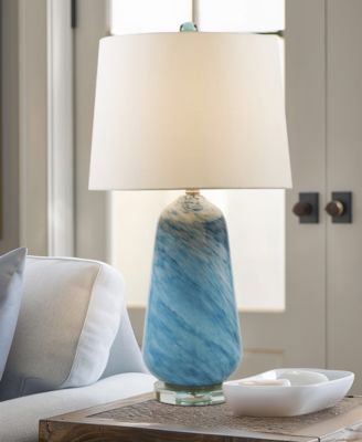 28" Aquaviva Confetti Glass Table Lamp