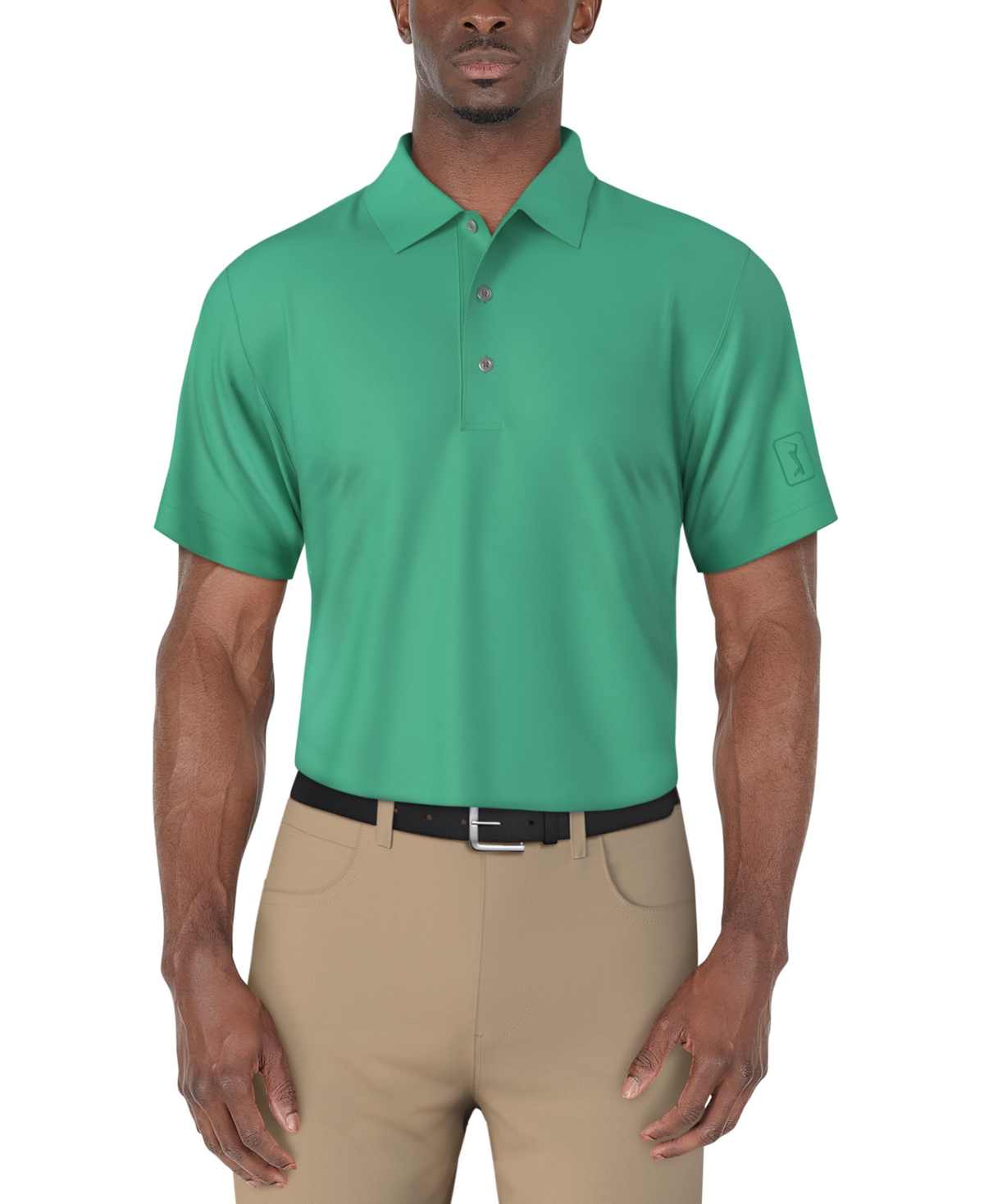Men's Airflux Short Sleeve Mesh Golf Polo Shirt - Ceramic