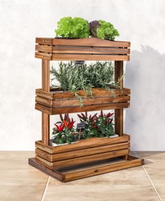 Acacia Wood 3-Tier Vertical Garden Planter