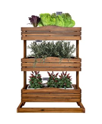 Acacia Wood 3-Tier Vertical Garden Planter