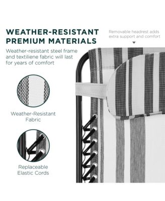 Oversized Zero Gravity Chair, Folding Outdoor Patio Recliner w/ Cup Holder