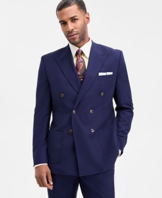 Tayion Collection - Men's Classic-Fit Solid Double-Breasted Suit Separate Jacket