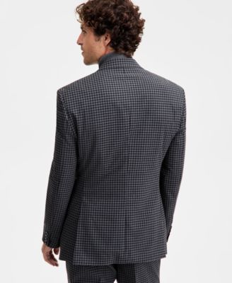 Men's Classic-Fit Houndstooth Suit Separate Jacket