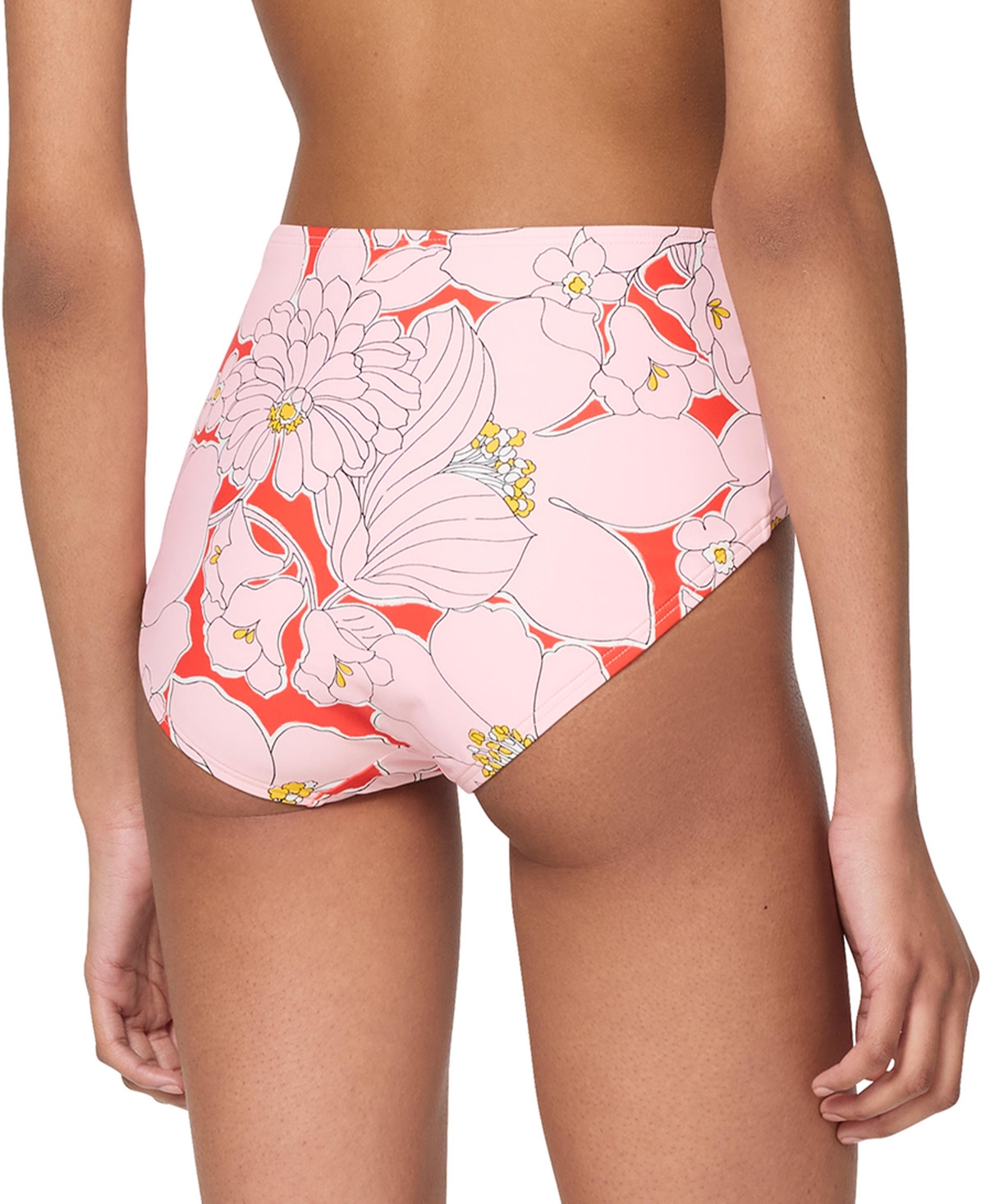 Kate Spade New York Coastal Garden High Waist Bottom In Pink