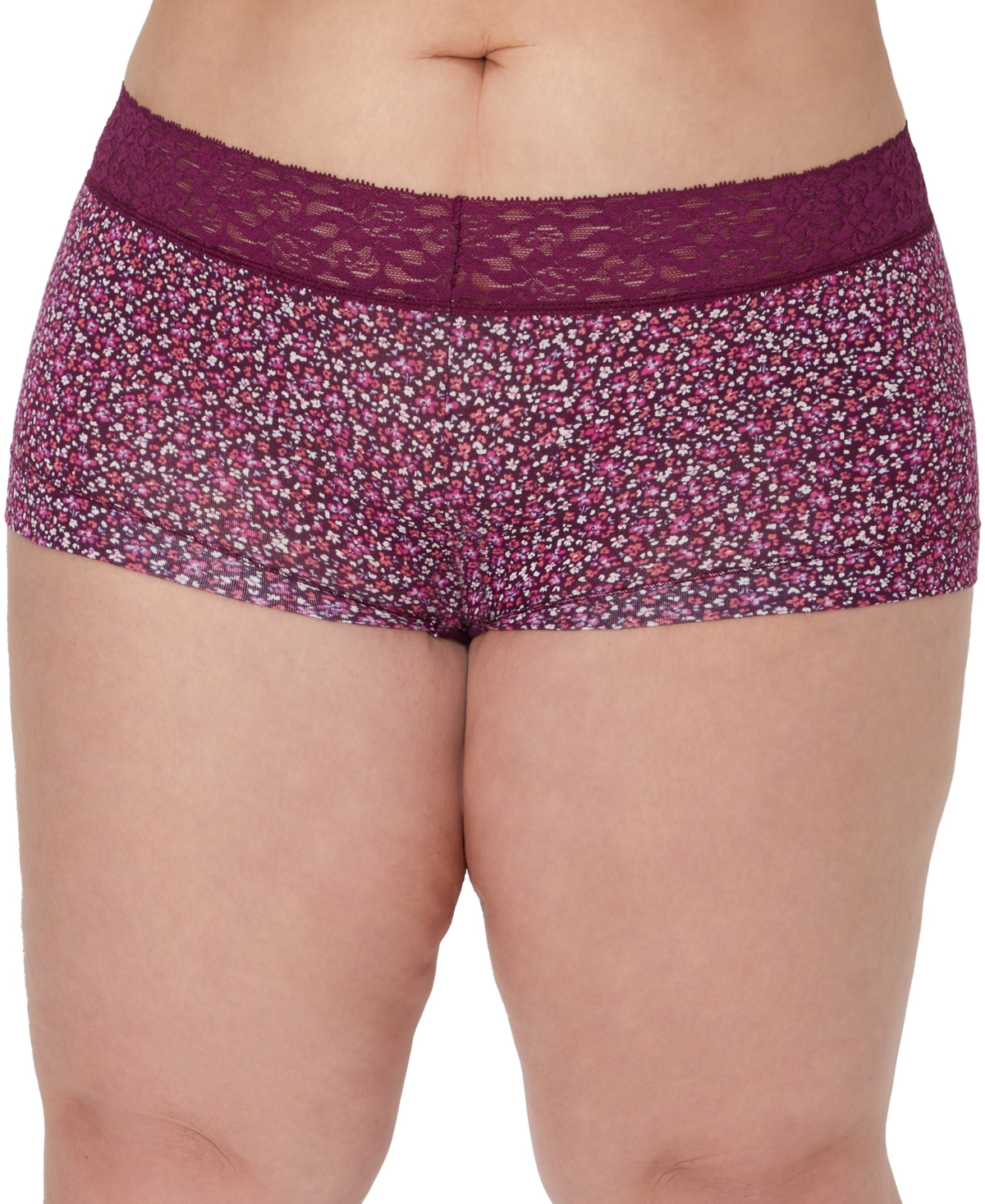 Cotton Dream Lace Boyshort Underwear 40859 - Black