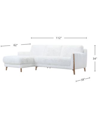 Briannie 2-Pc. Fabric Chaise Sectional, Exclusively at Macy's
