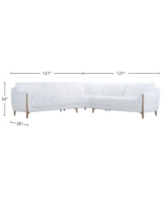 Briannie 3-Pc. Fabric L Sectional, Exclusively at Macy's