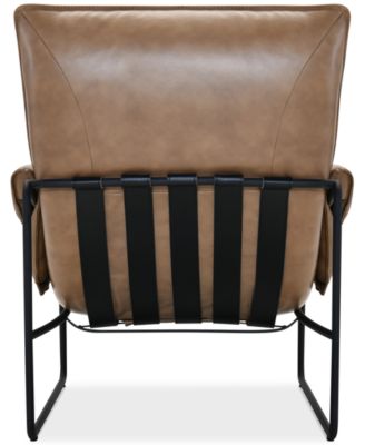 Briannie Leather Accent Chair, Exclusively at Macy's