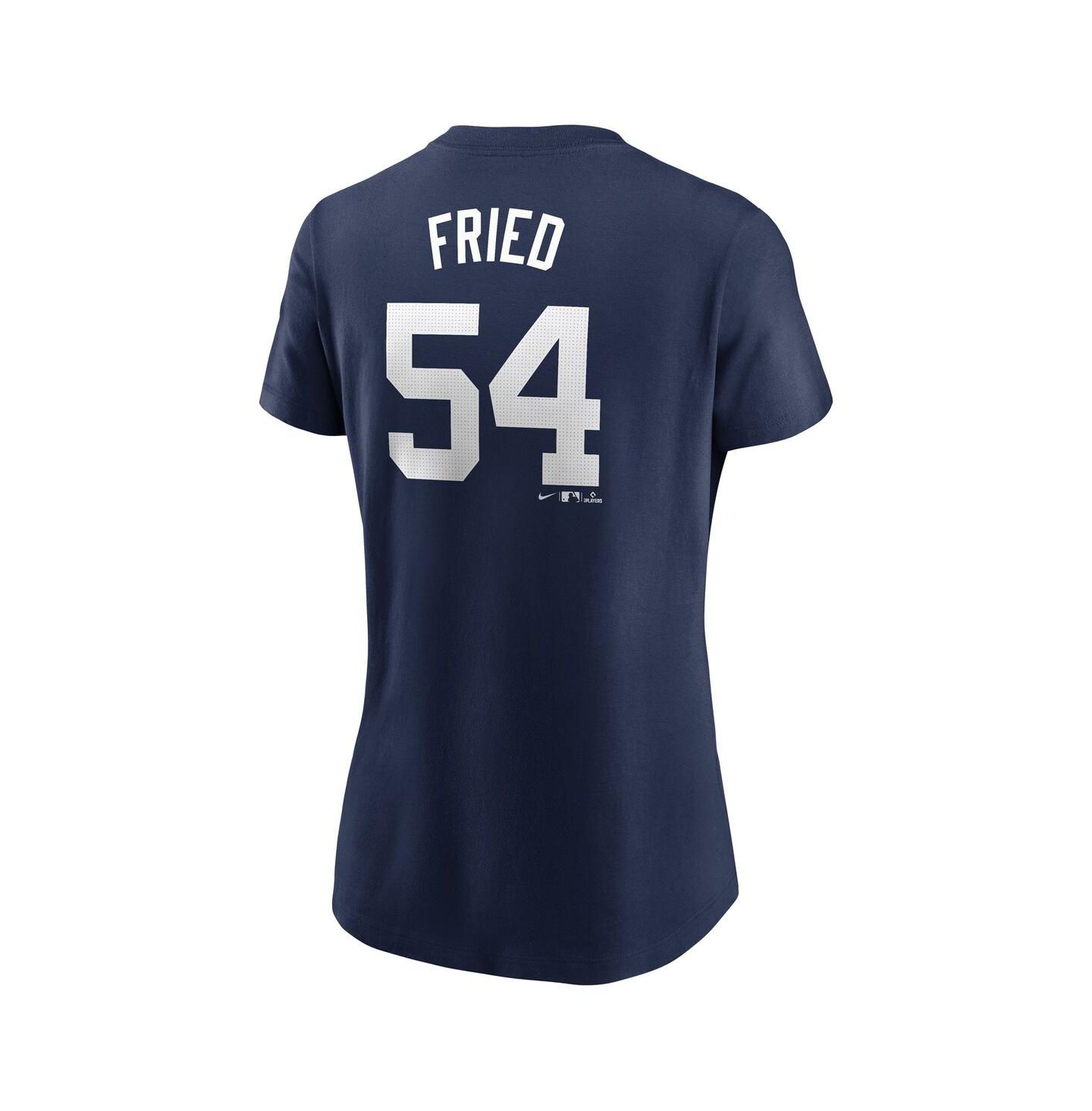 Женская футболка Nike Max Fried Navy New York Yankees Fuse Name & Number — фото 2