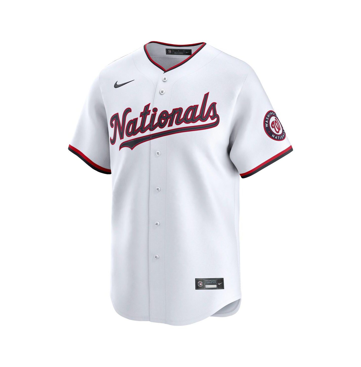 Мужской топ Nike Dylan Crews White Washington Nationals Alternate Limited Player Jersey — фото 3