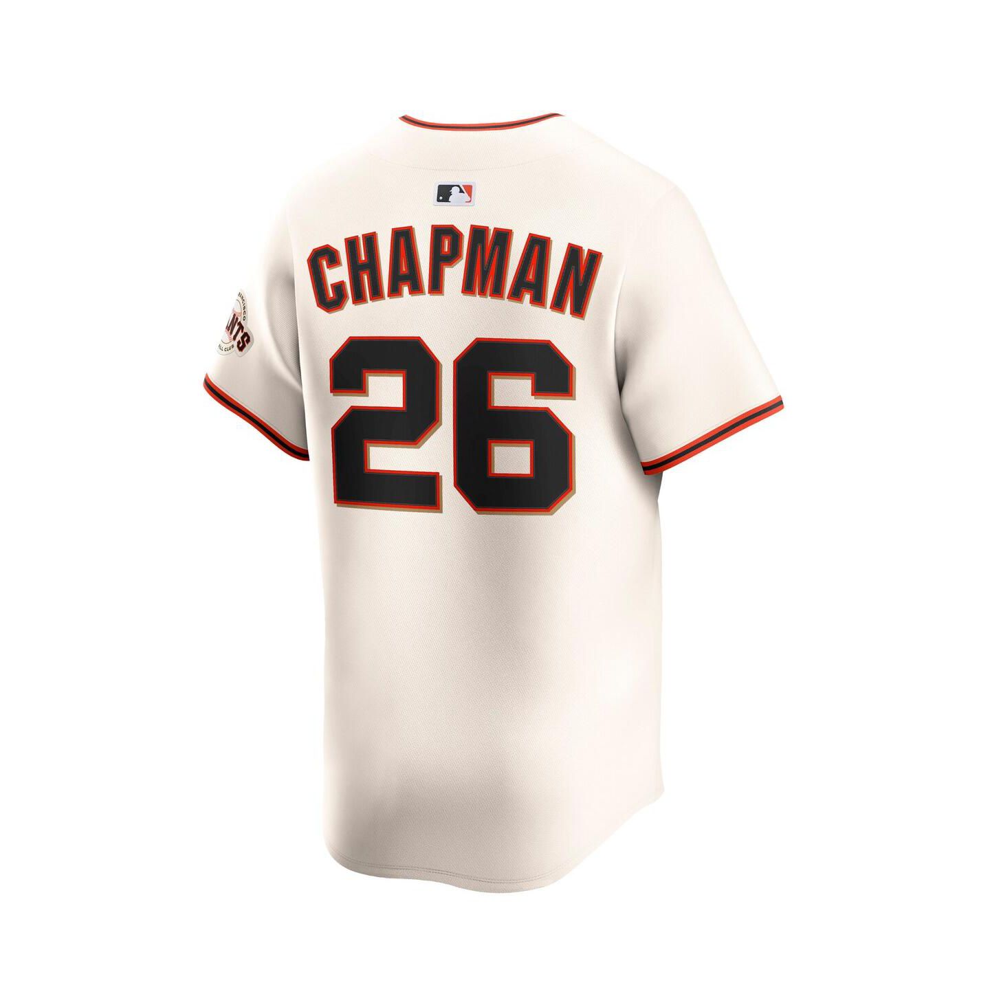 Мужской топ Nike Matt Chapman Cream San Francisco Giants Home Limited Player Jersey — фото 2