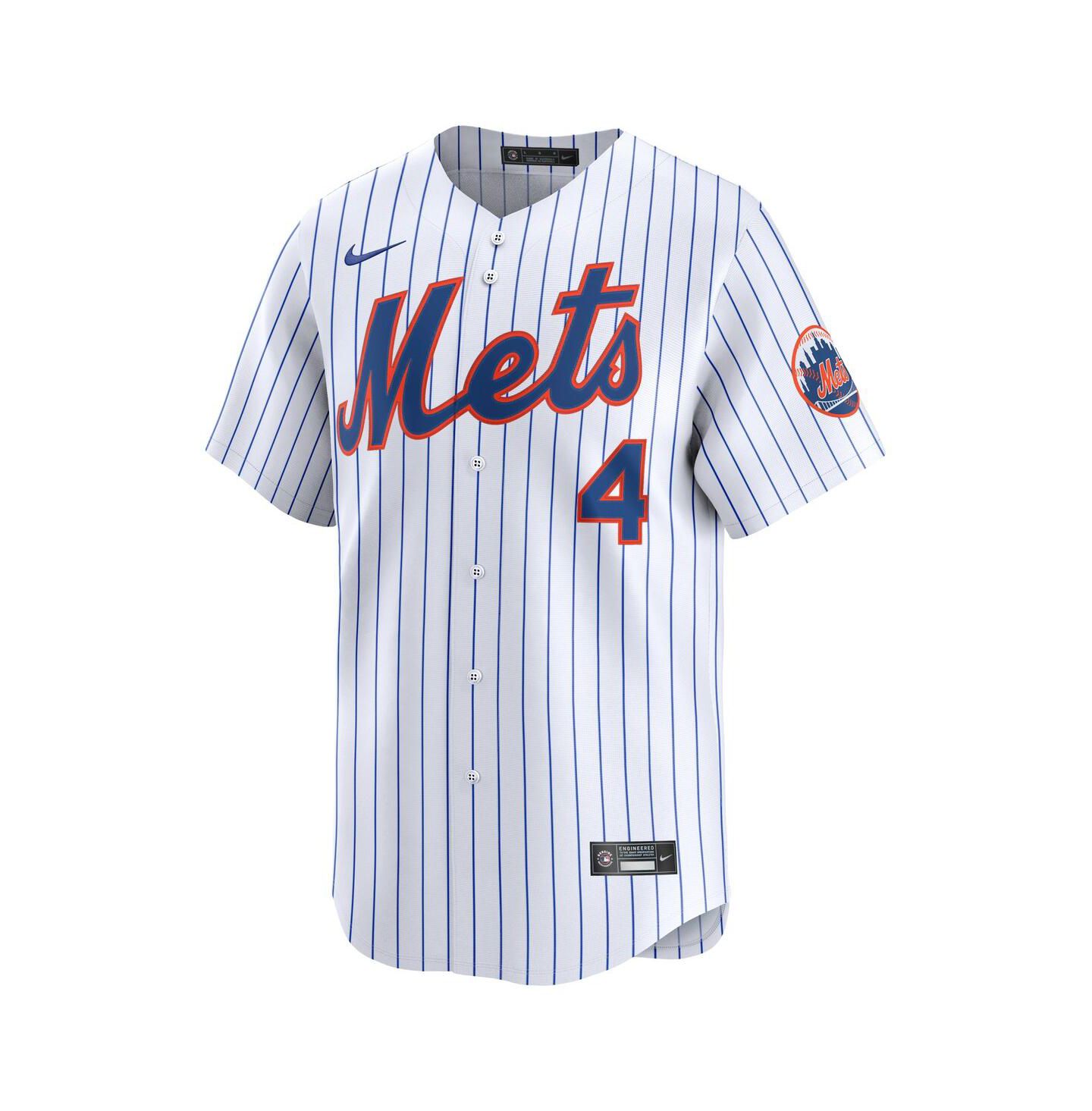 Мужской топ Nike Francisco Alvarez White New York Mets Home Limited Player Jersey — фото 3