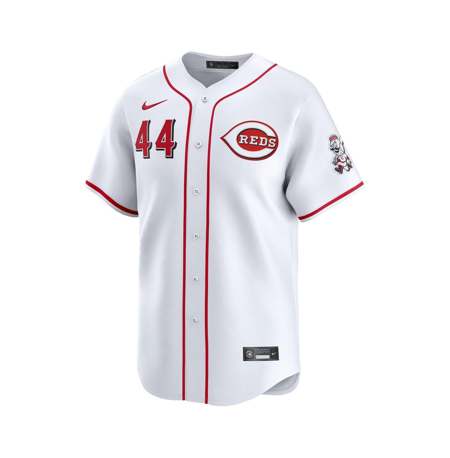 Мужской топ Nike Elly De La Cruz White Cincinnati Reds Home Limited Player Jersey — фото 3