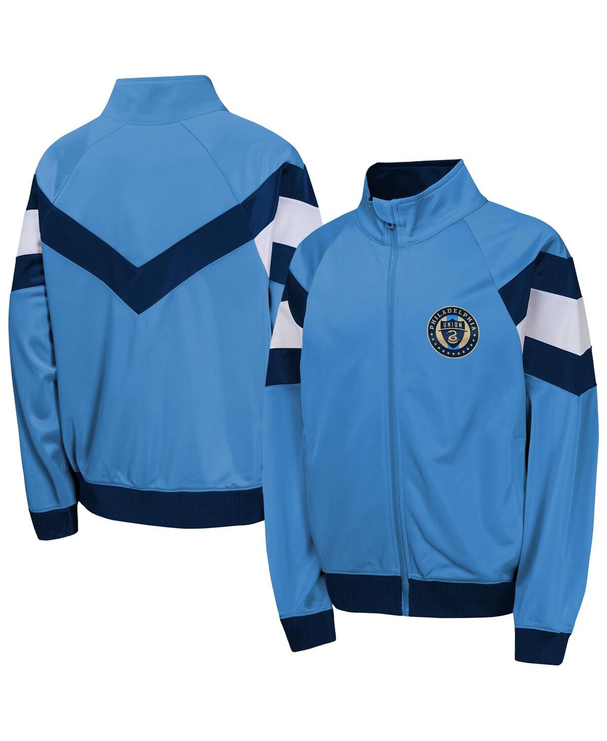 Outerstuff Big Boys And Girls Blue Philadelphia Union Field General Track Full-zip Jacket In Blue