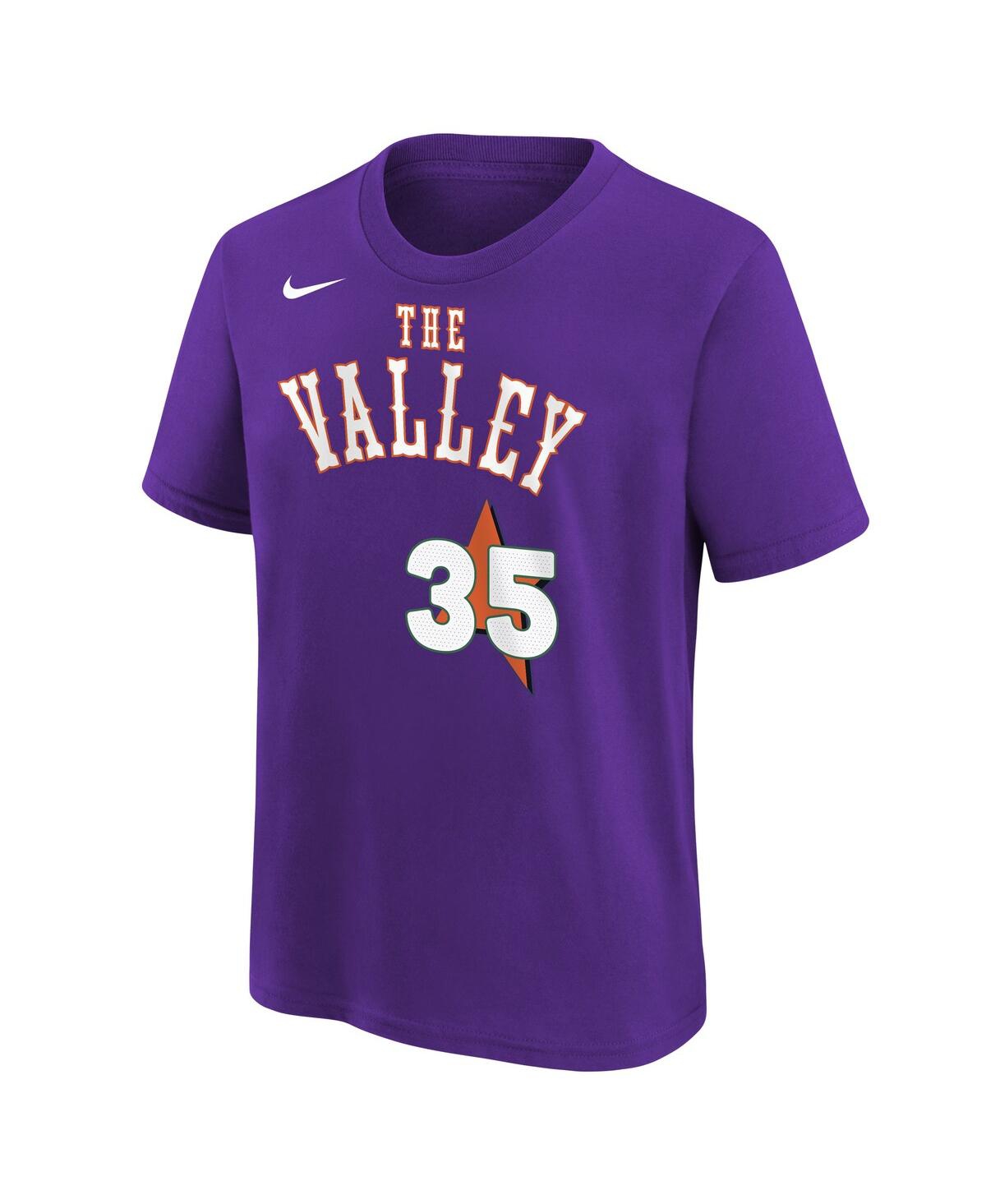Nike Big Boys And Girls Kevin Durant Purple Phoenix Suns 2024/25 City Edition Name Number T-shirt In Purple