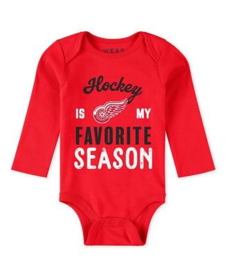 Baby Boys and Girls 3-Piece Detroit Red Wings Turn Me Around Bodysuits and Pants