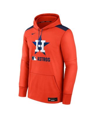Men's Orange Houston Astros Authentic Collection Performance Pullover Hoodie