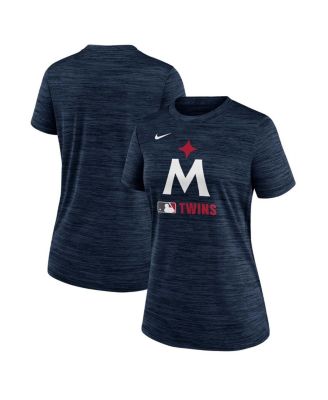 Women's Navy Minnesota Twins Alternate Logo Authentic Collection Velocity Performance T-Shirt