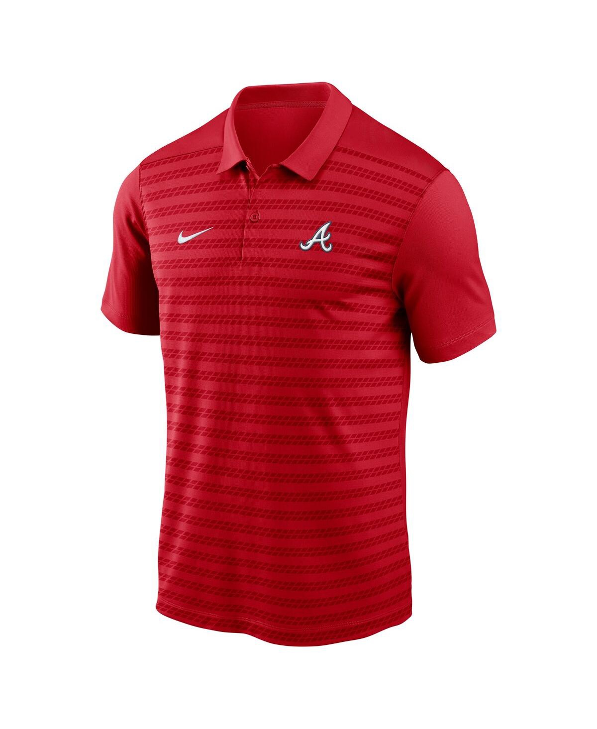 NIKE MEN'S RED ATLANTA BRAVES AUTHENTIC COLLECTION VICTORY PERFORMANCE POLO SHIRT 