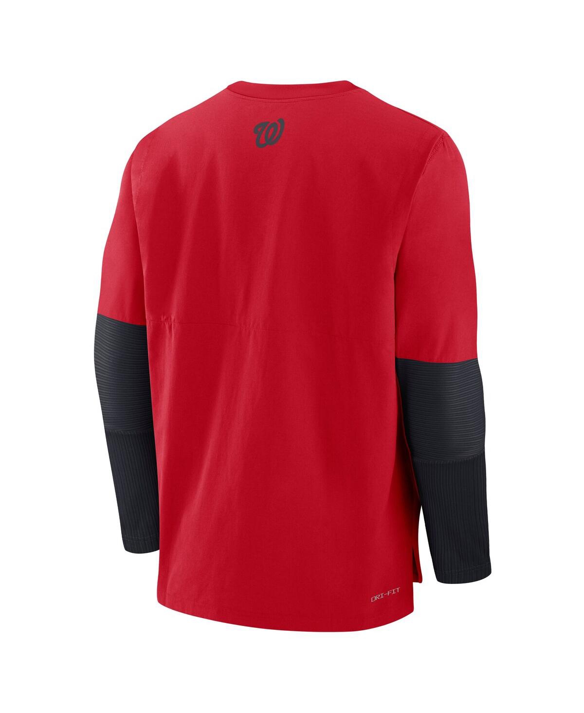 Nike Washington Nationals Authentic Collection Player  Men's Dri-fit Mlb Pullover Sweatshirt In Red