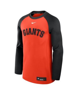 Men's Orange/Black San Francisco Giants Authentic Collection Game Time Raglan Performance Long Sleeve T-Shirt