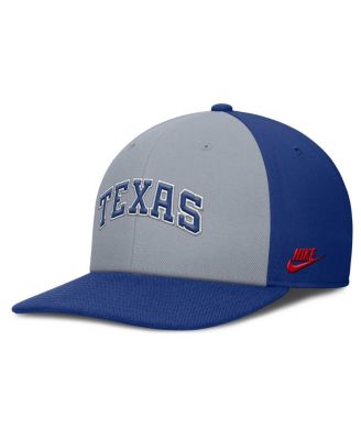 Men's Gray/Royal Texas Rangers Pro Performance Snapback Hat