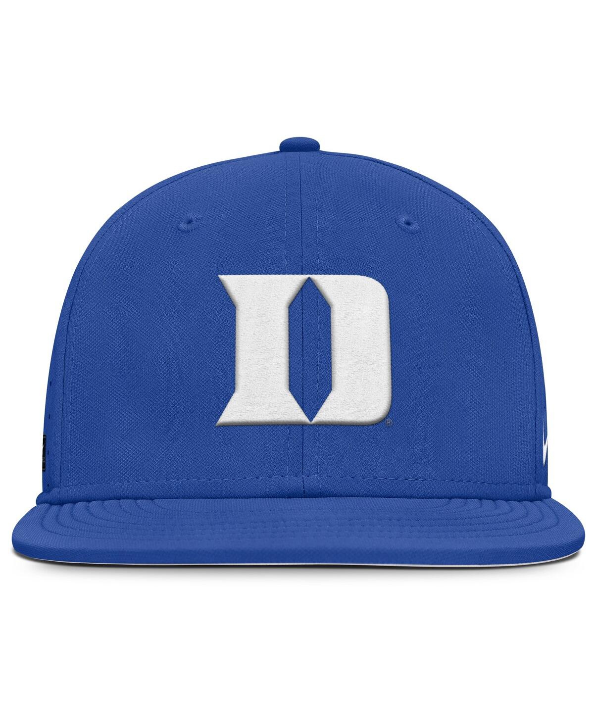 Nike Men's Royal Duke Blue Devils On-field Dugout True Performance Fitted Hat In Royal