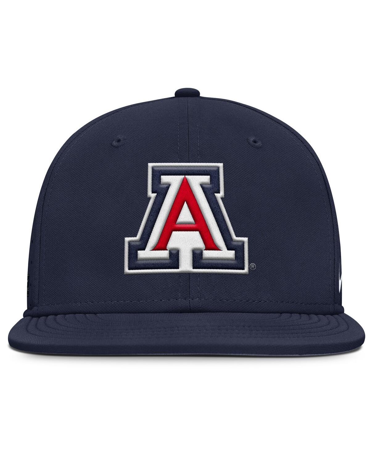 Nike Men's Navy Arizona Wildcats On-field Dugout True Performance Fitted Hat In Navy