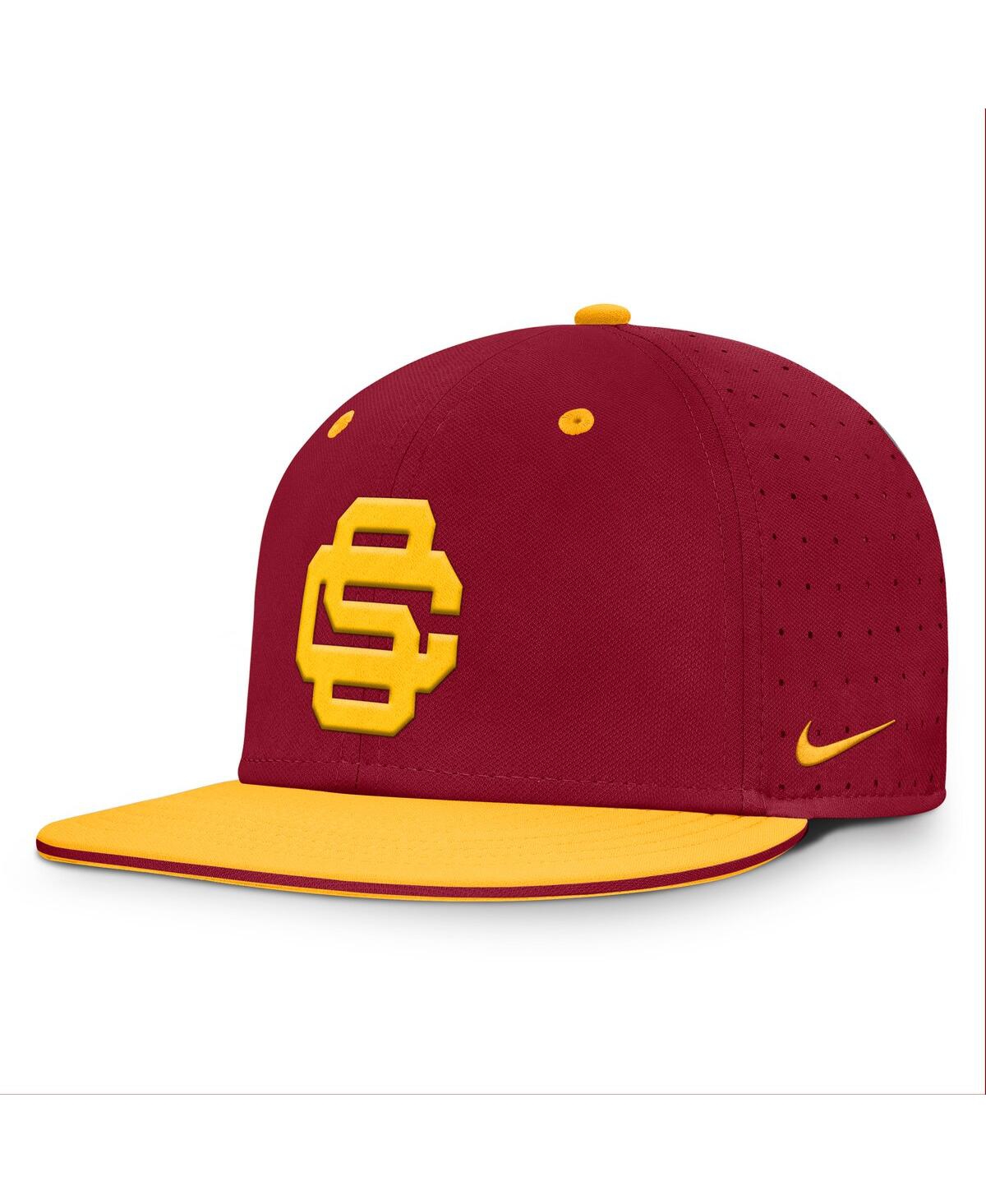 Nike Men's Cardinal Usc Trojans On-field Dugout True Performance Fitted Hat In Cardinal
