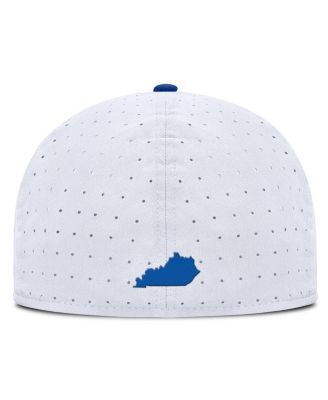 Men's White Kentucky Wildcats On-Field Dugout True Performance Fitted Hat