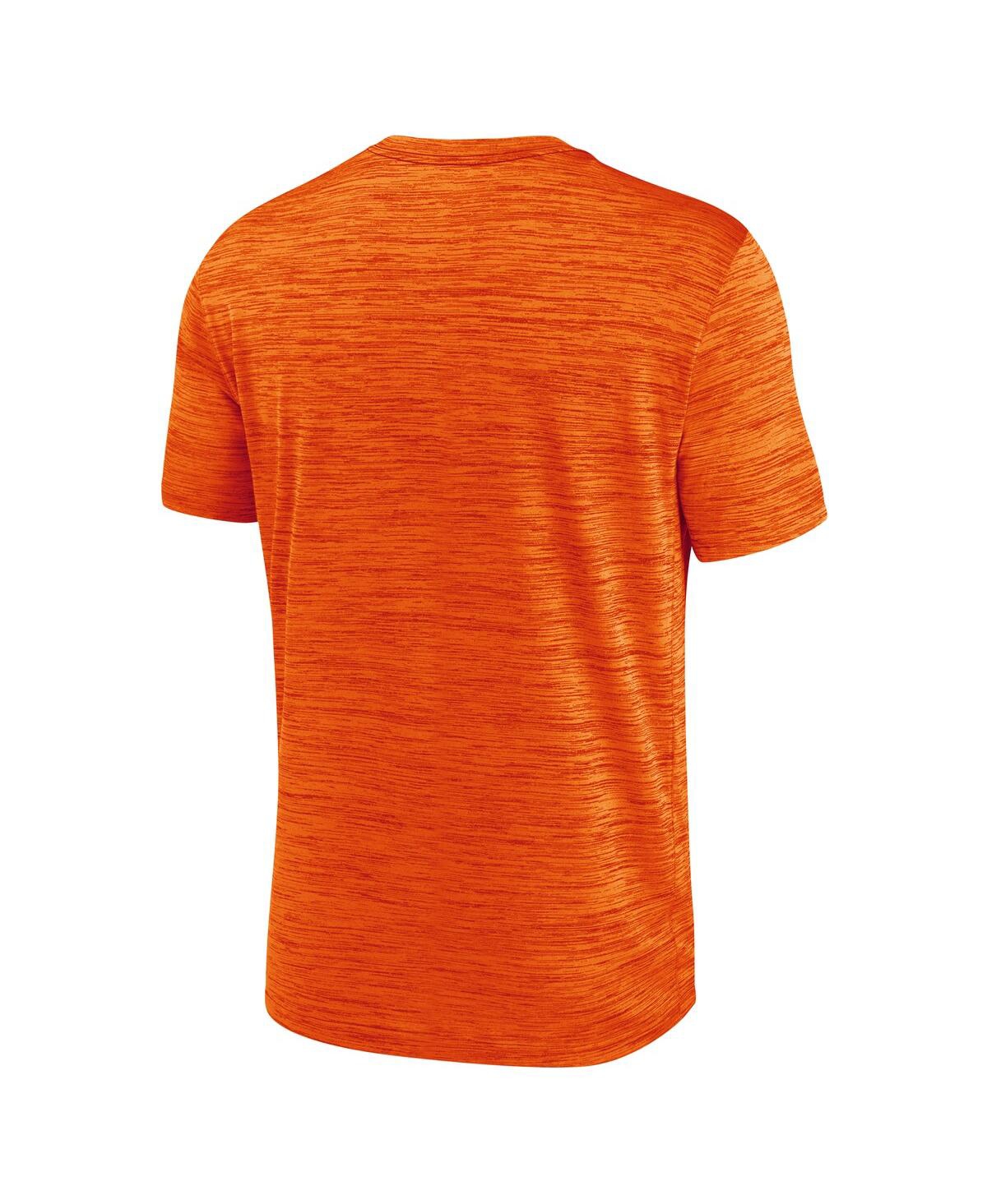 Nike Tennessee Volunteers Velocity Baseball Wordmark Stack  Men's Dri-fit College T-shirt In Orange