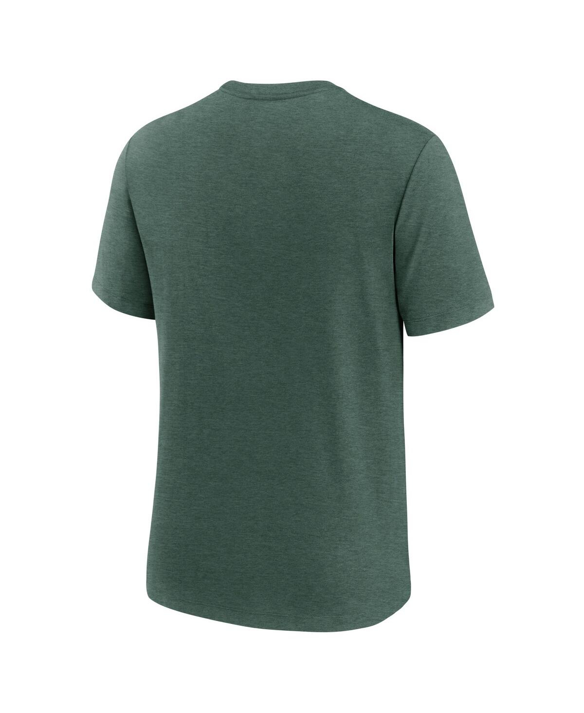 Nike Men's Green Michigan State Spartans Arch Over Logo Tri-blend T-shirt In Green