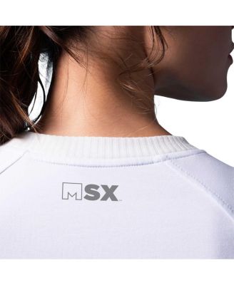 Women's White Washington Capitals Millie Raglan Pullover Sweatshirt