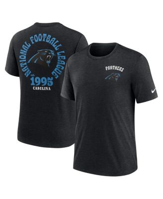 Nike - Men's Black Carolina Panthers Rewind 2-Hit Tri-Blend T-Shirt